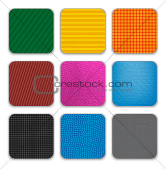 Colorful app icon templates background