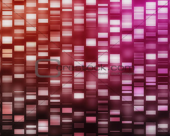 Red and pink DNA strands