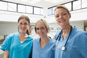 Three happy nurses