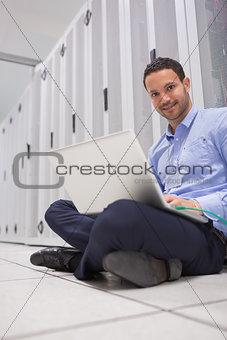 Man connecting to data store