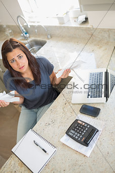 Woman feeling financial pressure