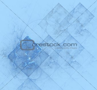 Pale blue texture with abstract geometric designs
