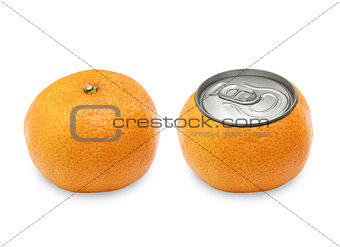 two tangerine 
