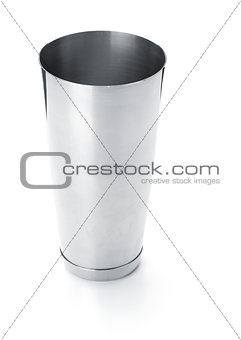 Metal part of boston cocktail shaker