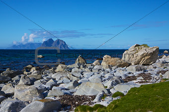 Rocky shore in Norway