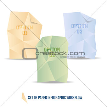 Set Of Paper Workflow Banners