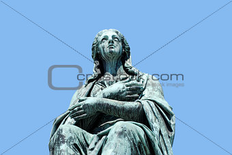 Sculpture of a woman, forming part of the monument to Emperor Fr