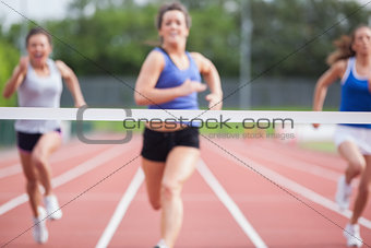 Athletes close to finish line