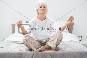 Old woman relaxing