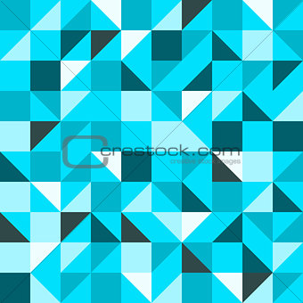 Blue Seamless Triangle Pattern