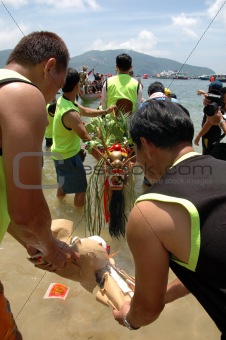Ceremony on dragon boat race