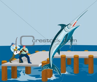 Fishermen angling that big catch