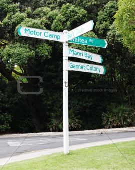 New Zealand street signs.
