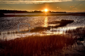 Padnaram Harbor Massachusetts at Sunrise