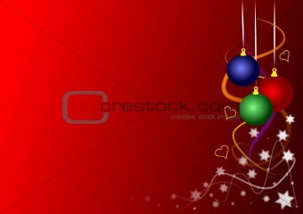 Coloured Christmas Baubles