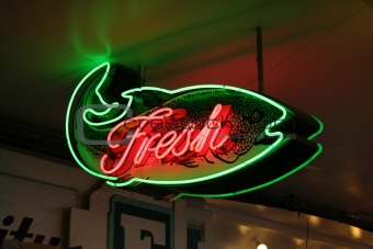 Neon Fish Sign