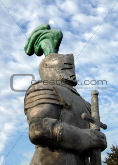 Armored Knight Against Blue SKy