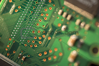 Close up of Printed Circuit Board