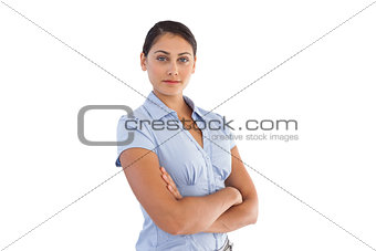 Confident businesswoman crossing her arms