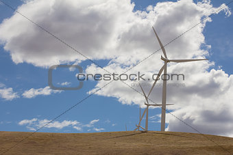 Wind Turbines Farm in Goldendale Washington