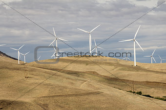 Wind Turbines in Goldendale Washington Landscape