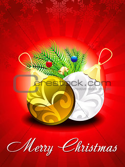 abstract glossy christmas background
