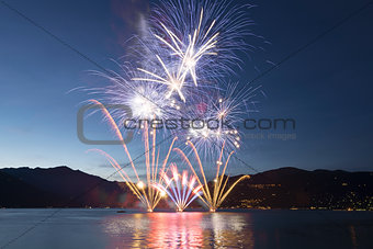 Fireworks on the Lake Maggiore, Luino