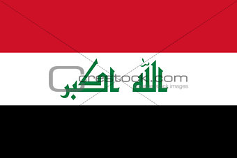 The National flag of Iraqi