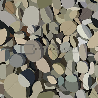 Seamless texture of sea stones