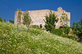 Slunj old fortress in green nature