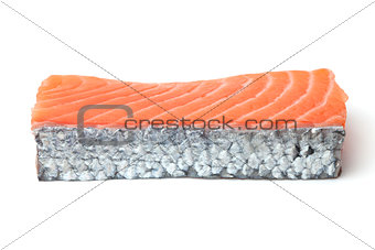 Fresh salmon piece