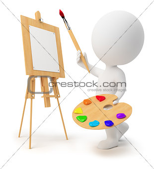 3d small people - painter