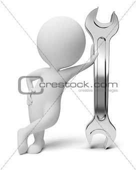 3d small people - wrench