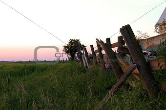 Fence Line Sunset