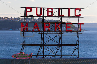 Seattle Public Market Sign