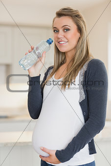 Pregnant woman with water