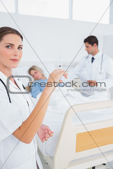 Doctor with a syringe