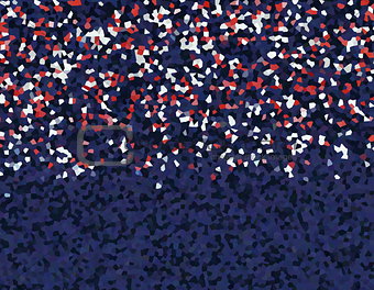 Red White Blue Confetti Background