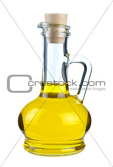 Small decanter with olive oil