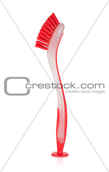 Red cleaning brush