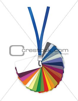 Pantone color palette guide. illustration design