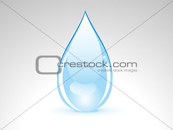 abstract glossy water drop