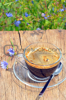  diet chicory drink in a cup