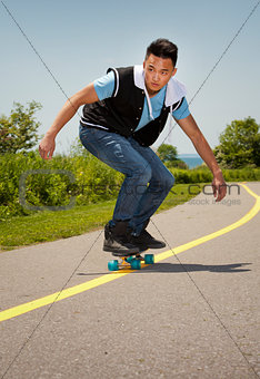 man with skateboard