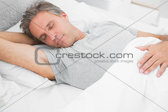 Man sleeping peacefully