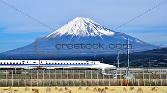 Fuji and Train