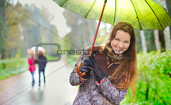 Girl under Rain