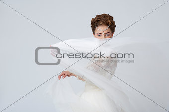 Playful bride