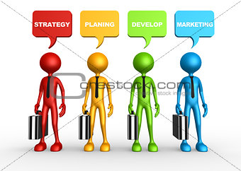 Concept. Strategy, planing, develop, marketing 