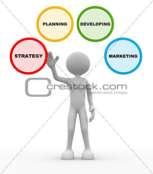 Conceptual image of strategy